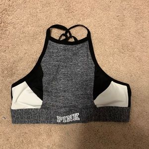 PINK halter bra top, size large